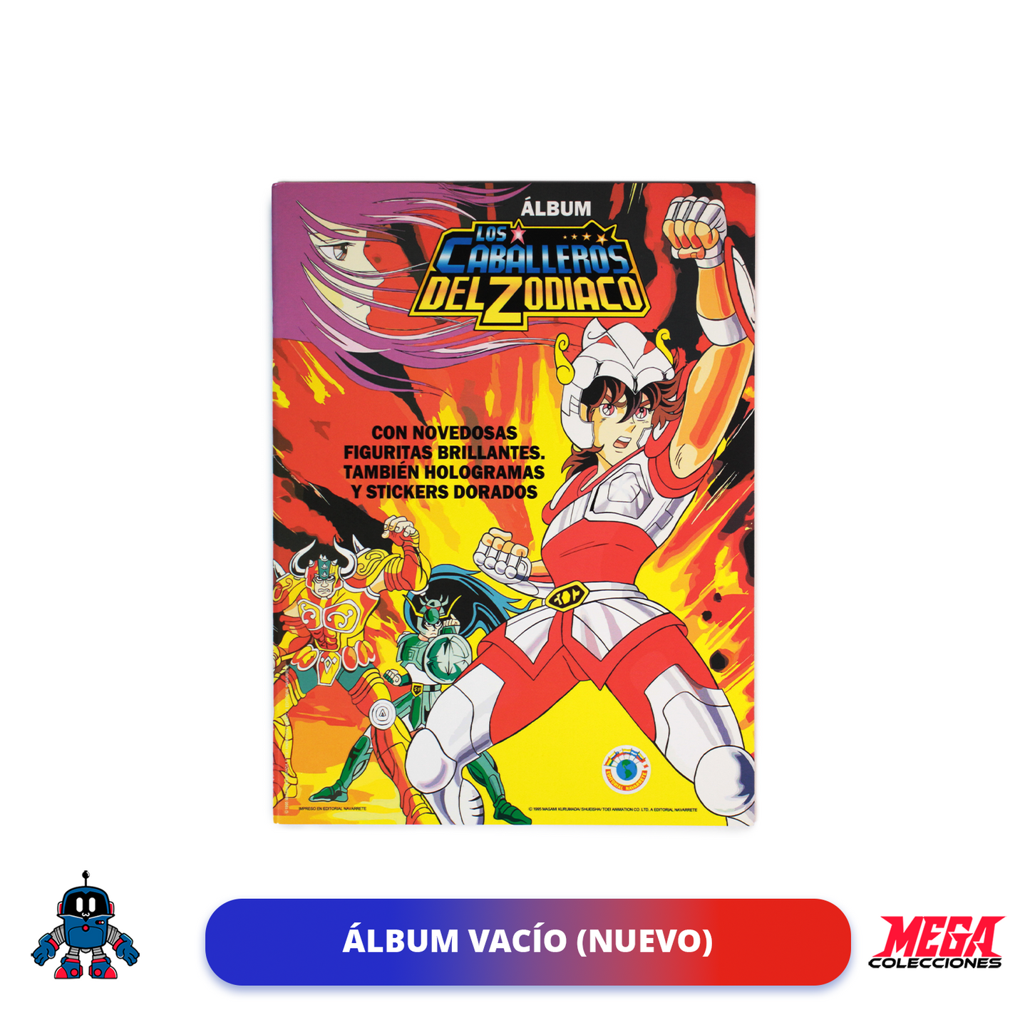 Álbum Caballeros del Zodiaco (Reedición Navarrete) + Set completo a pegar