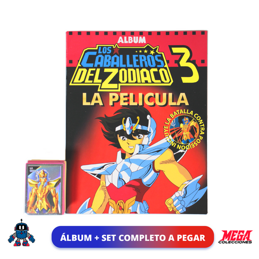 Álbum Caballeros del Zodiaco 3: La Película (Reedición Salo) + Set completo a pegar