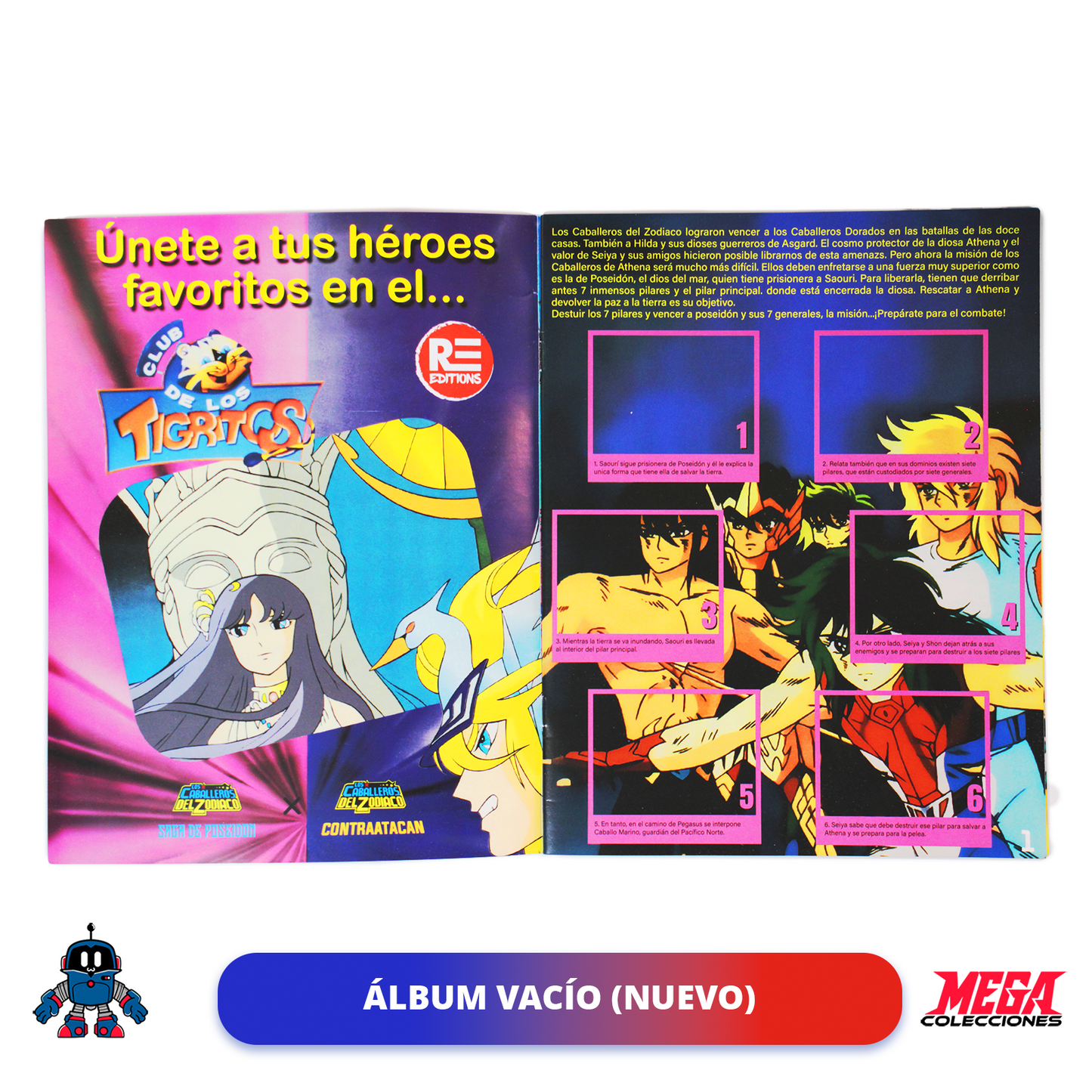 Álbum Caballeros del Zodiaco 3: La Película (Reedición Salo) + Set completo a pegar