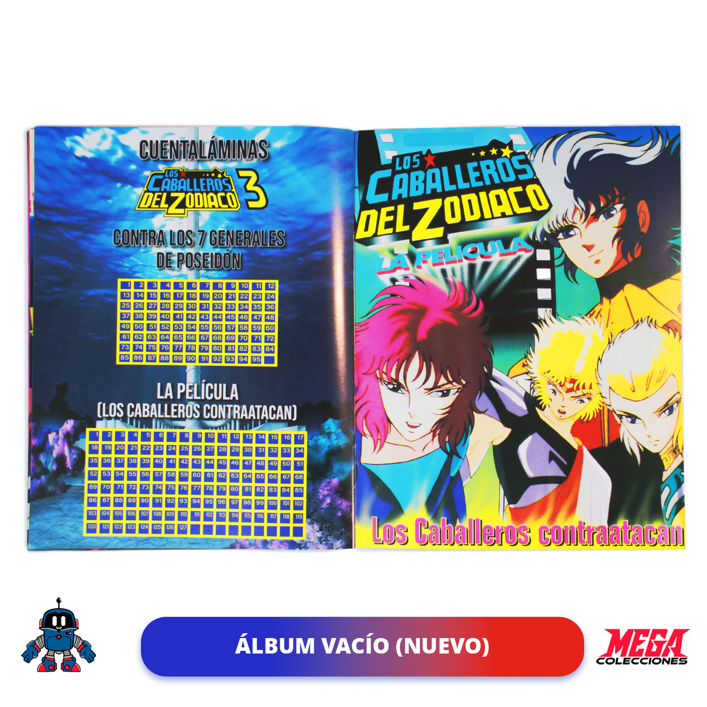 Álbum Caballeros del Zodiaco 3: La Película (Reedición Salo) + Set completo a pegar