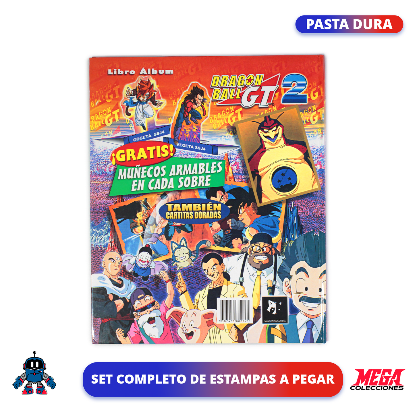 Álbum Pasta Dura Dragon Ball GT2 (Reedición Navarrete) + Set completo a pegar