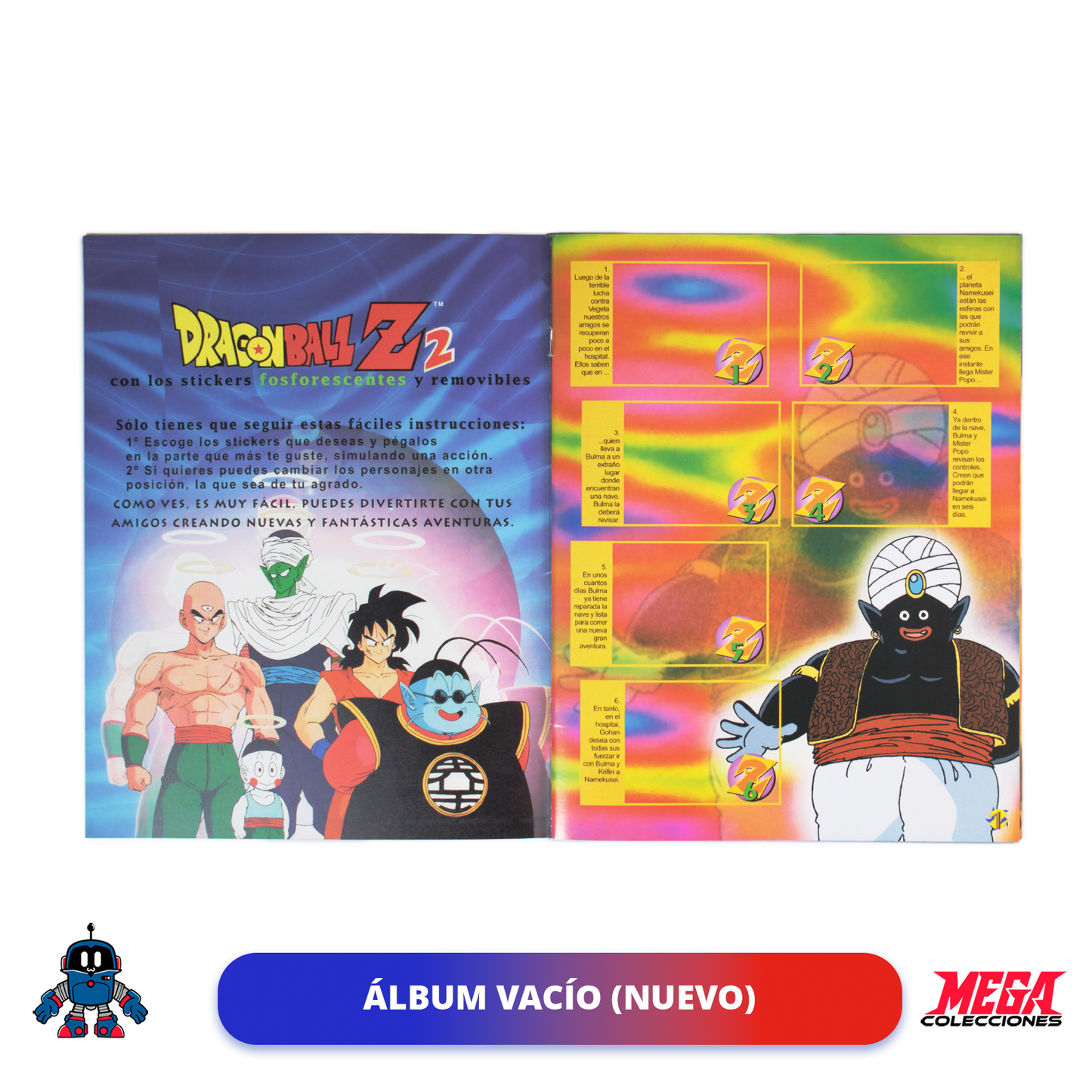 Álbum Dragon Ball Z2 (Reedición Navarrete) + Set completo a pegar