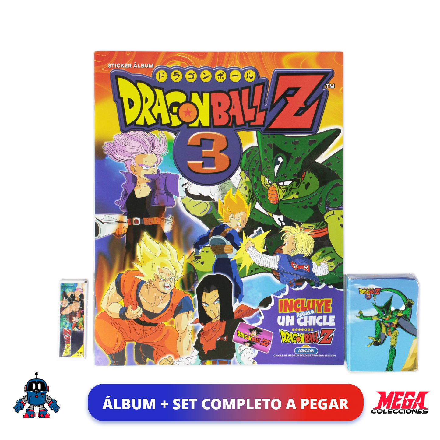 Álbum Dragon Ball Z3 (Reedición Navarrete) + Set completo a pegar