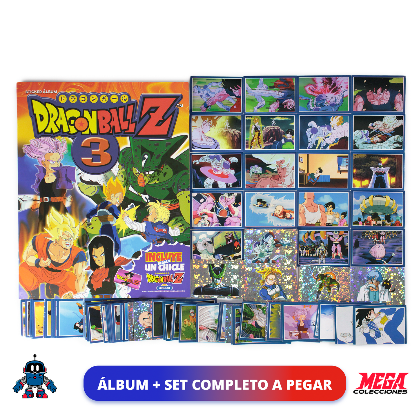 Álbum Dragon Ball Z3 (Reedición Navarrete) + Set completo a pegar