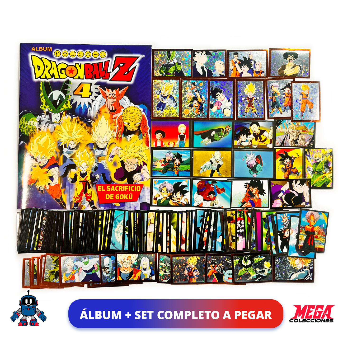 Álbum Dragon Ball Z4 (Reedición Navarrete) + Set completo a pegar