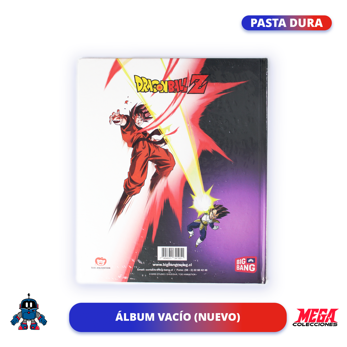 Álbum Pasta Dura Dragon Ball Z (Editorial Big Bang) + Set completo a pegar