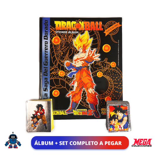 Álbum Dragon Ball «La Saga del Guerrero Dorado» + Set completo a pegar