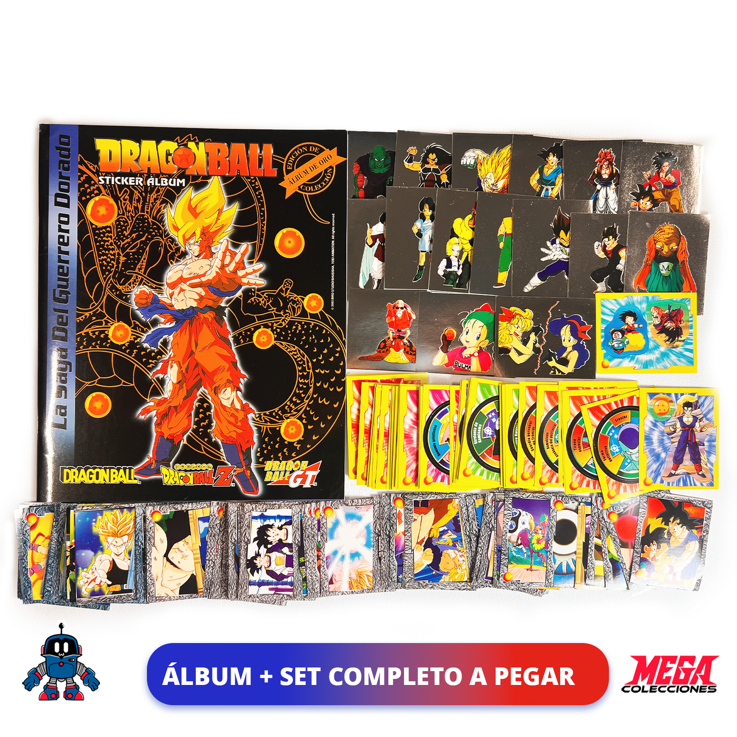 Álbum Dragon Ball «La Saga del Guerrero Dorado» + Set completo a pegar