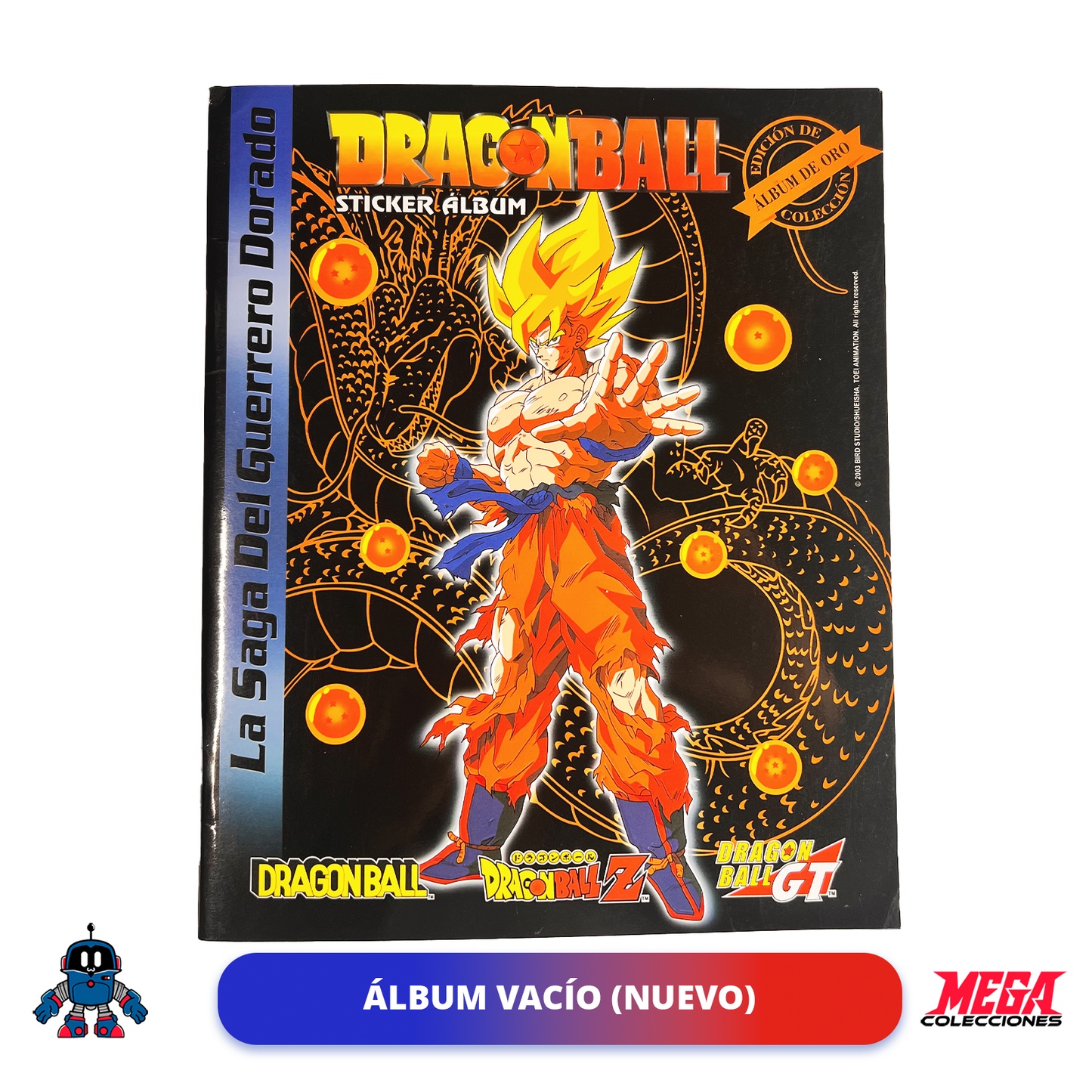 Álbum Dragon Ball «La Saga del Guerrero Dorado» + Set completo a pegar