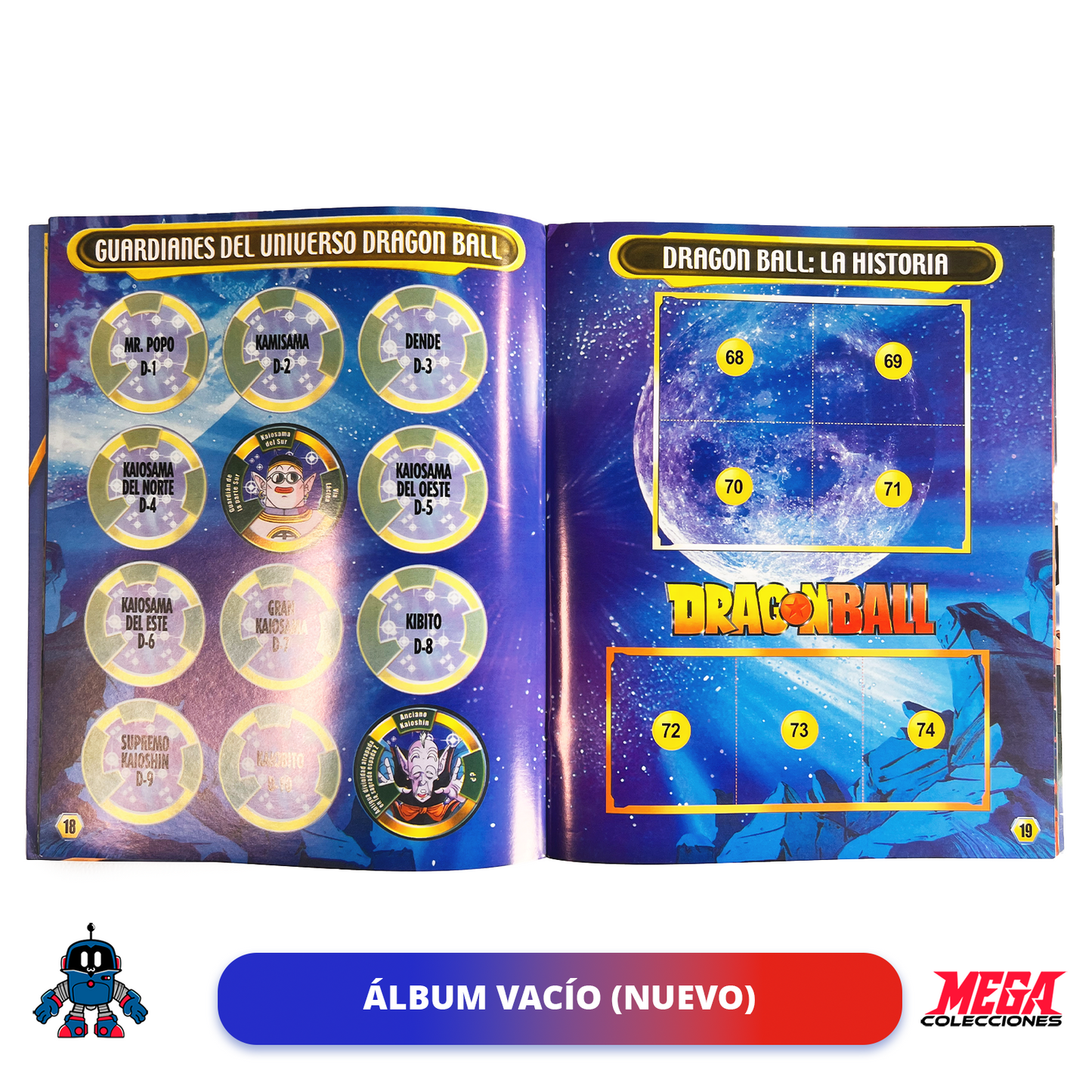 Álbum Dragon Ball «La Saga del Guerrero Dorado» + Set completo a pegar