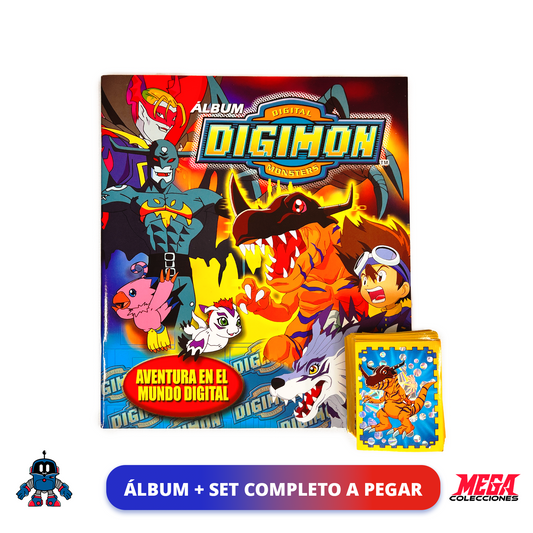 Álbum Digimon (Reedición Navarrete) + Set completo a pegar