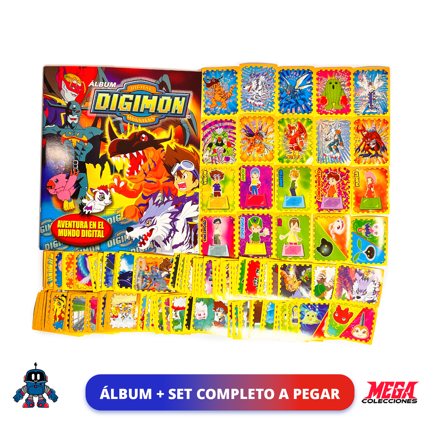 Álbum Digimon (Reedición Navarrete) + Set completo a pegar