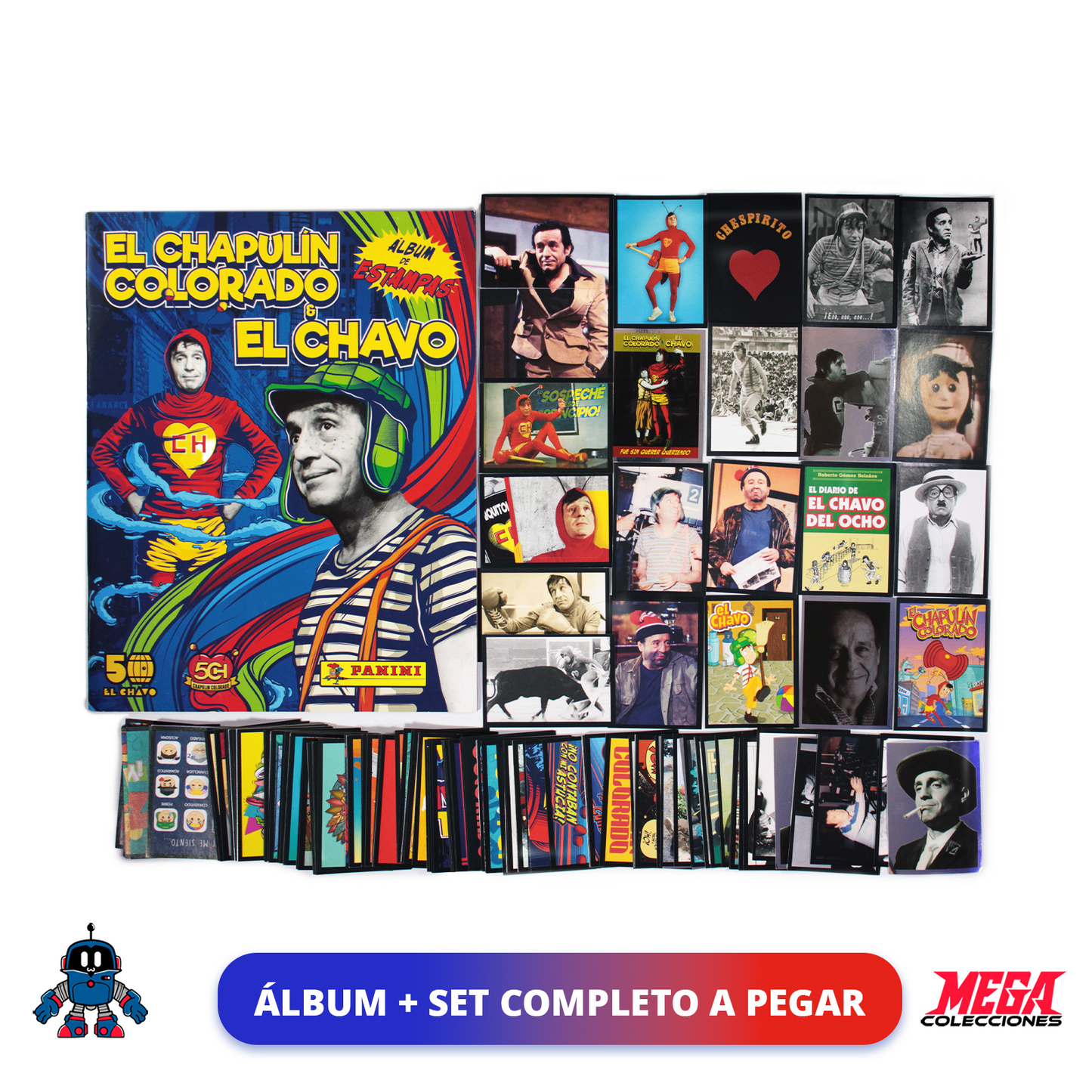 Álbum El Chapulín Colorado & El Chavo (Panini) + Set completo a pegar