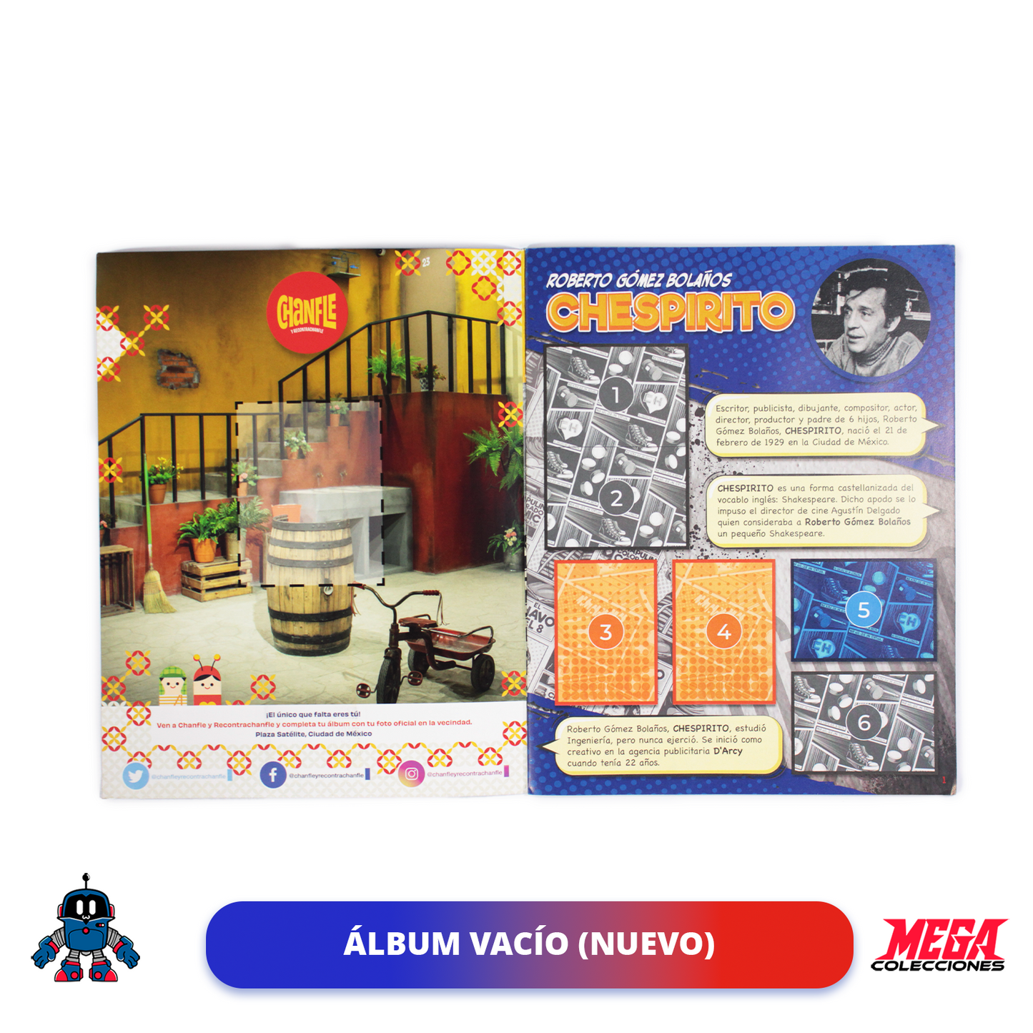 Álbum El Chapulín Colorado & El Chavo (Panini) + Set completo a pegar