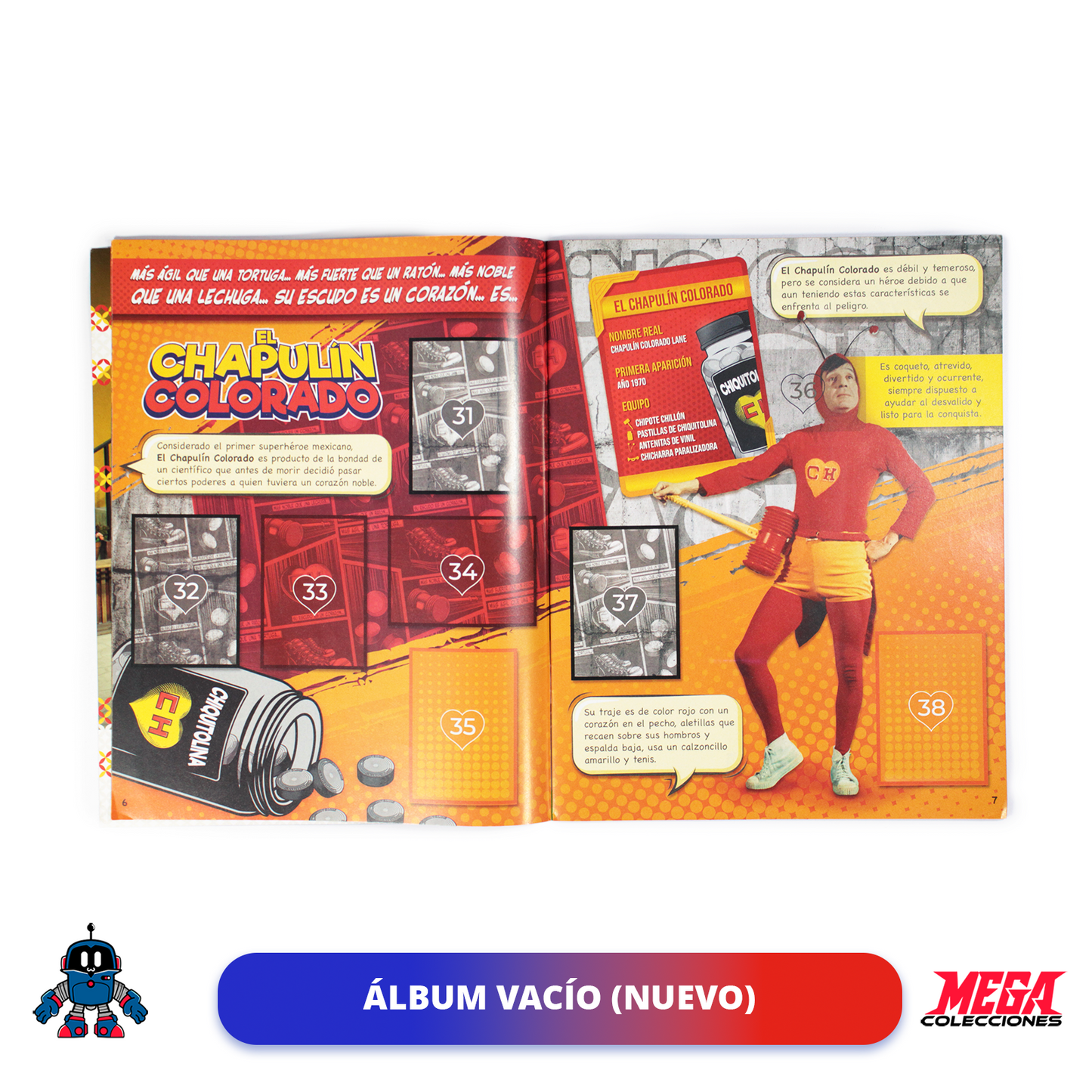 Álbum El Chapulín Colorado & El Chavo (Panini) + Set completo a pegar