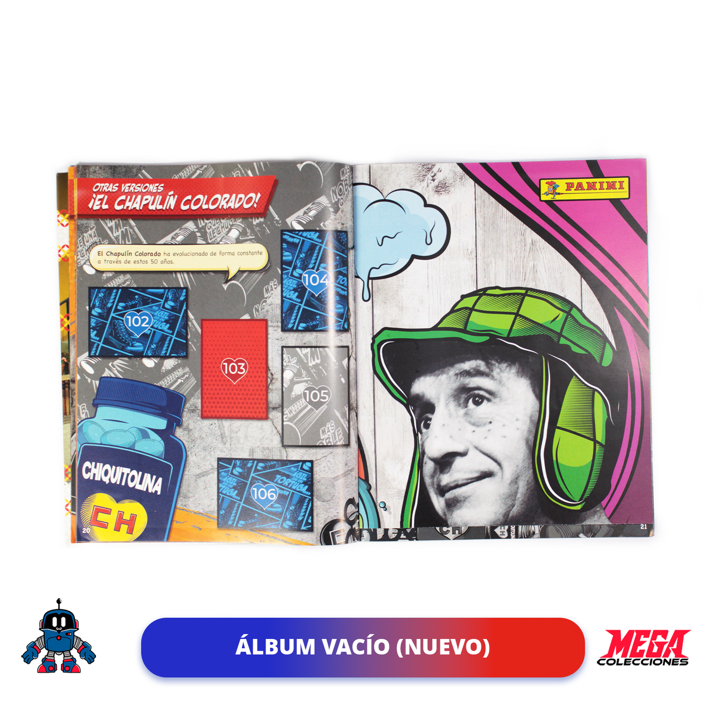 Álbum El Chapulín Colorado & El Chavo (Panini) + Set completo a pegar