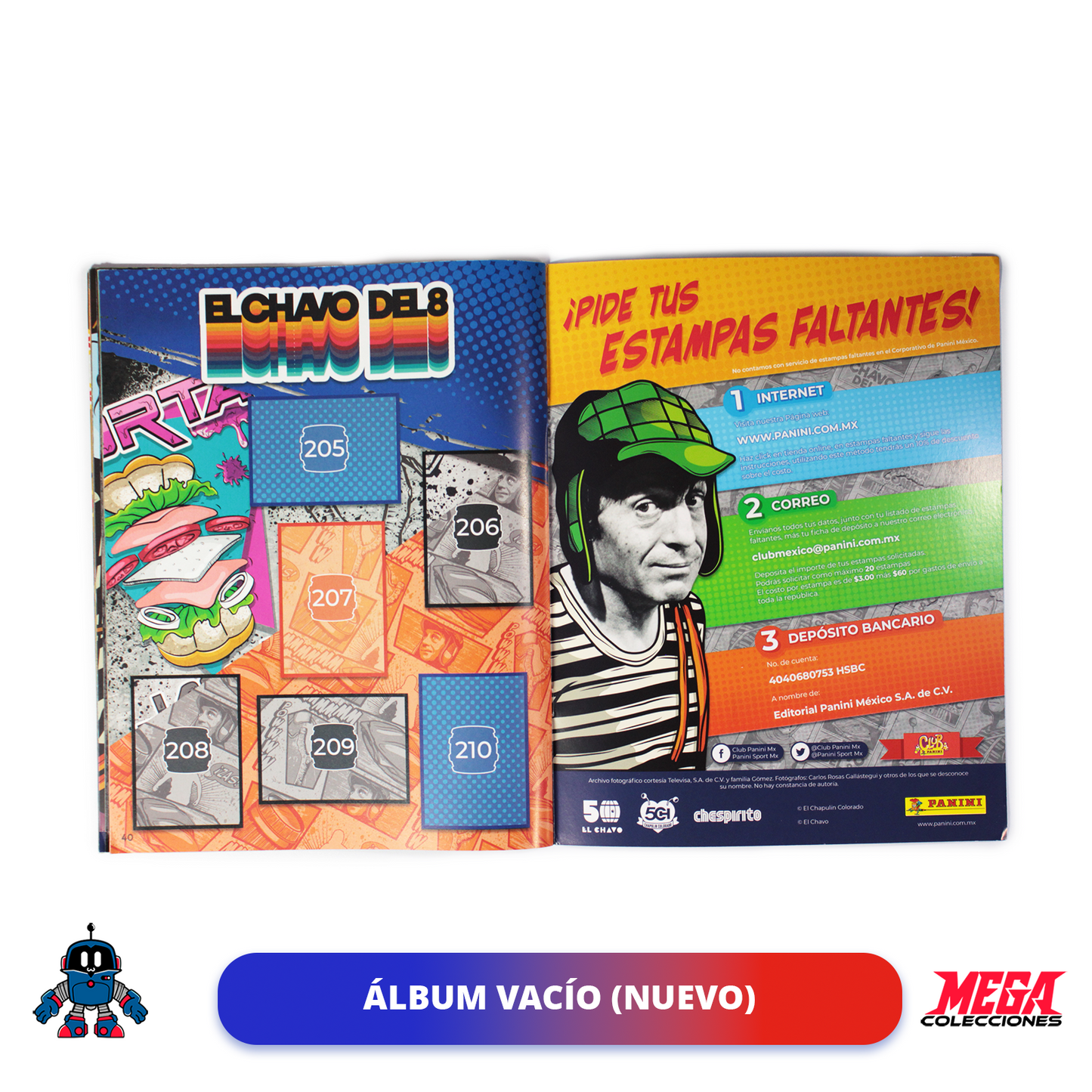 Álbum El Chapulín Colorado & El Chavo (Panini) + Set completo a pegar