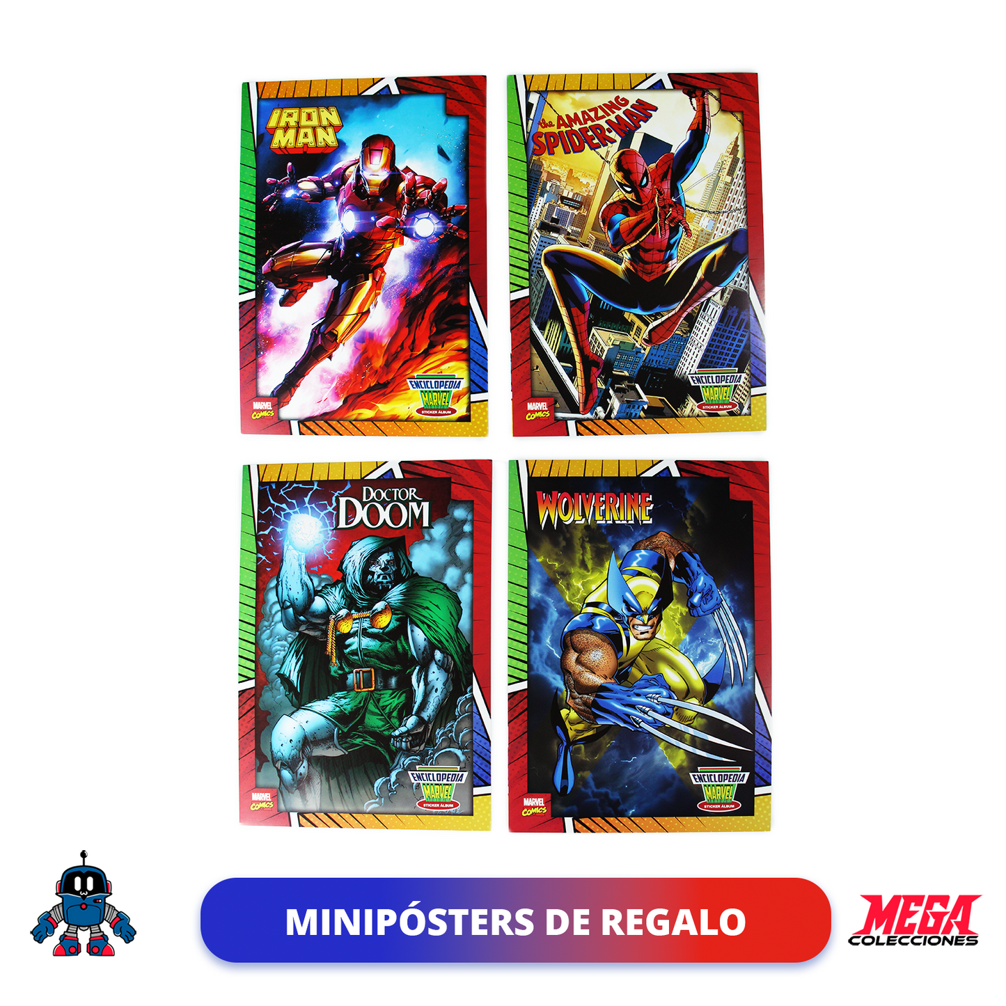 Álbum Enciclopedia Marvel + Set completo a pegar