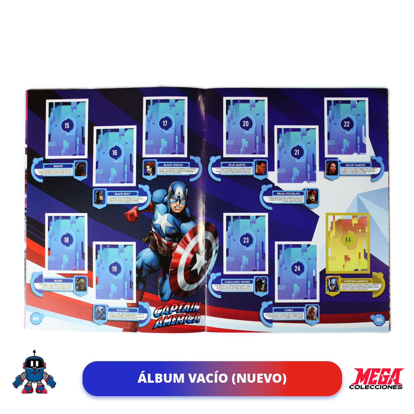 Álbum Enciclopedia Marvel + Set completo a pegar