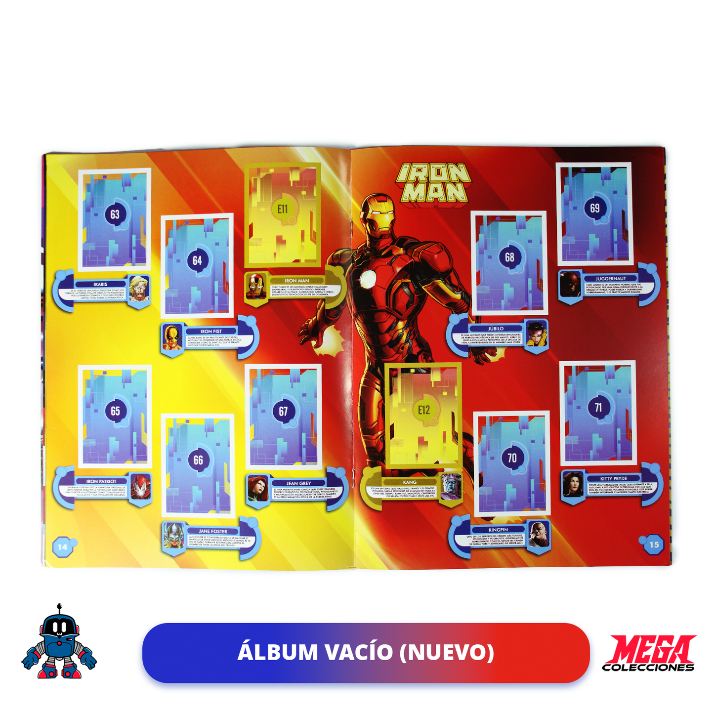 Álbum Enciclopedia Marvel + Set completo a pegar