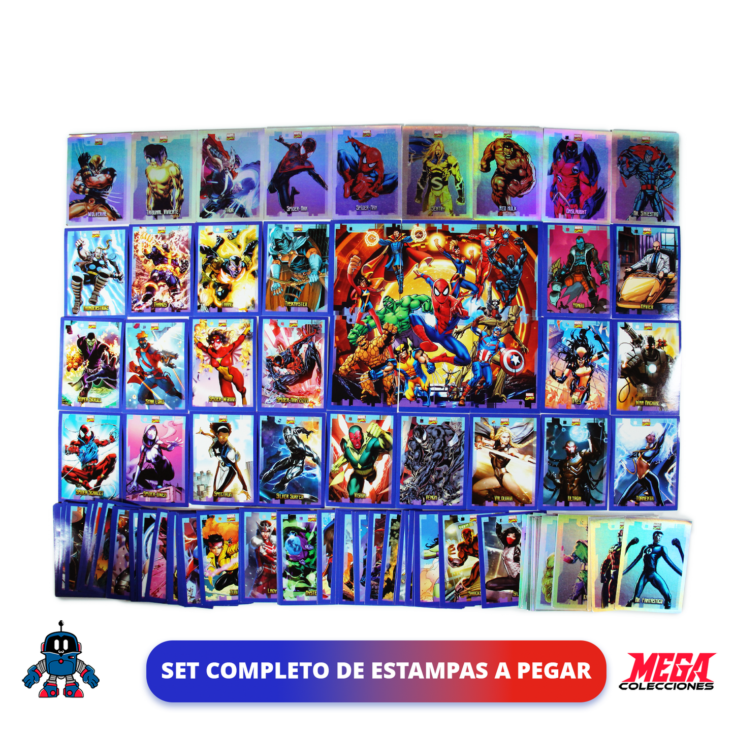 Álbum Enciclopedia Marvel + Set completo a pegar