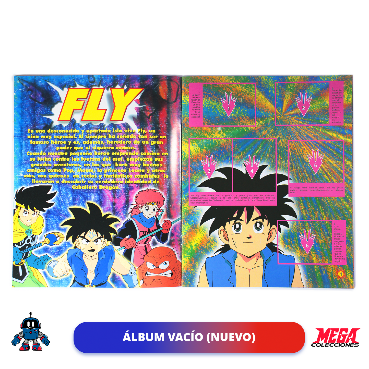 Álbum Las Aventuras de Fly (Reedición Navarrete) + Set completo a pegar