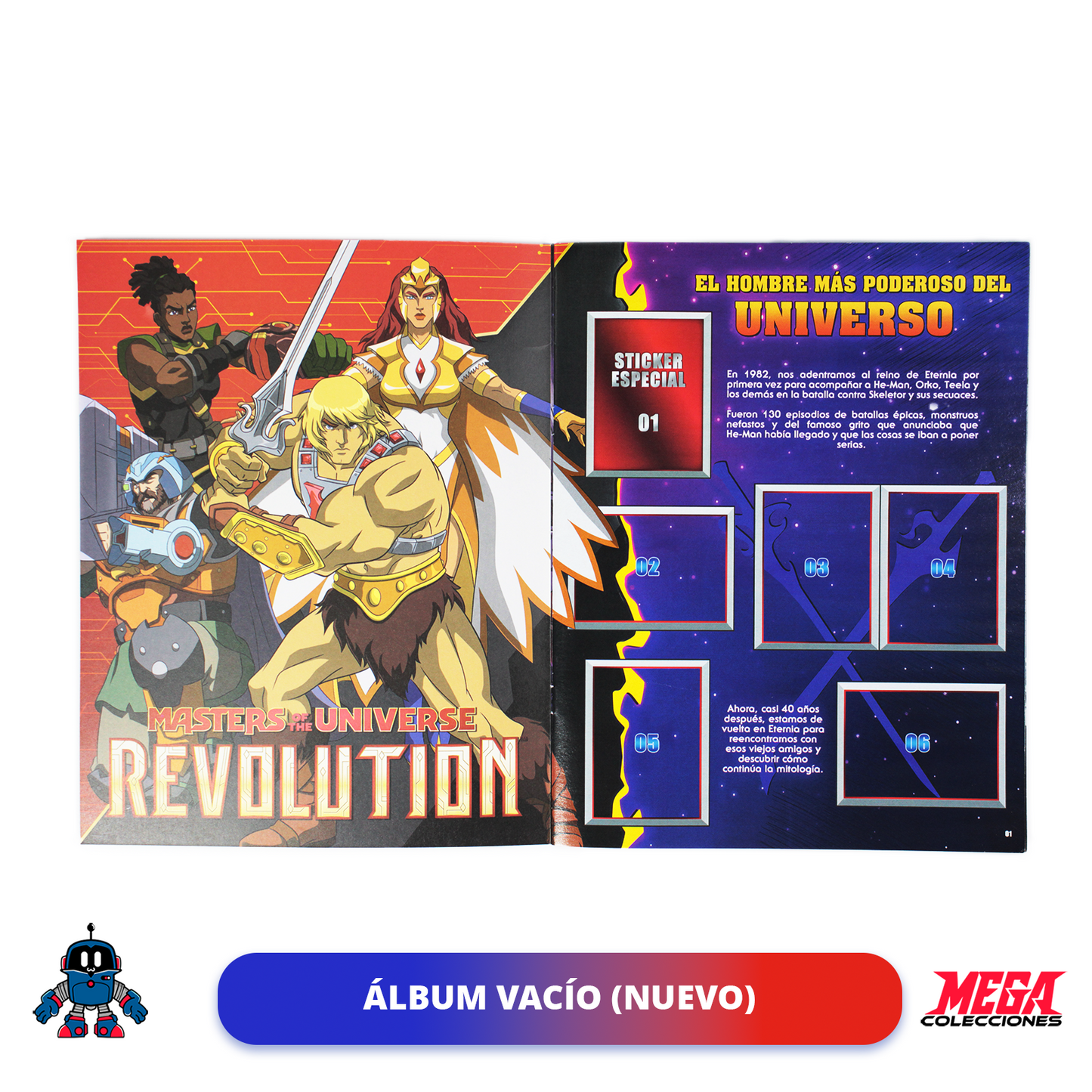 Álbum He Man (Editorial Berlín) + Caja de 50 Sobres