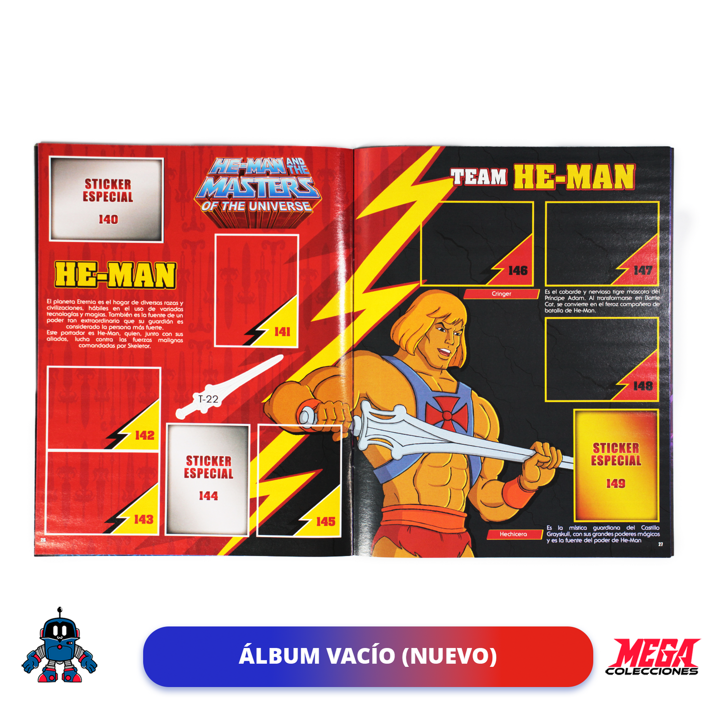 Álbum He Man (Editorial Berlín) + Caja de 50 Sobres