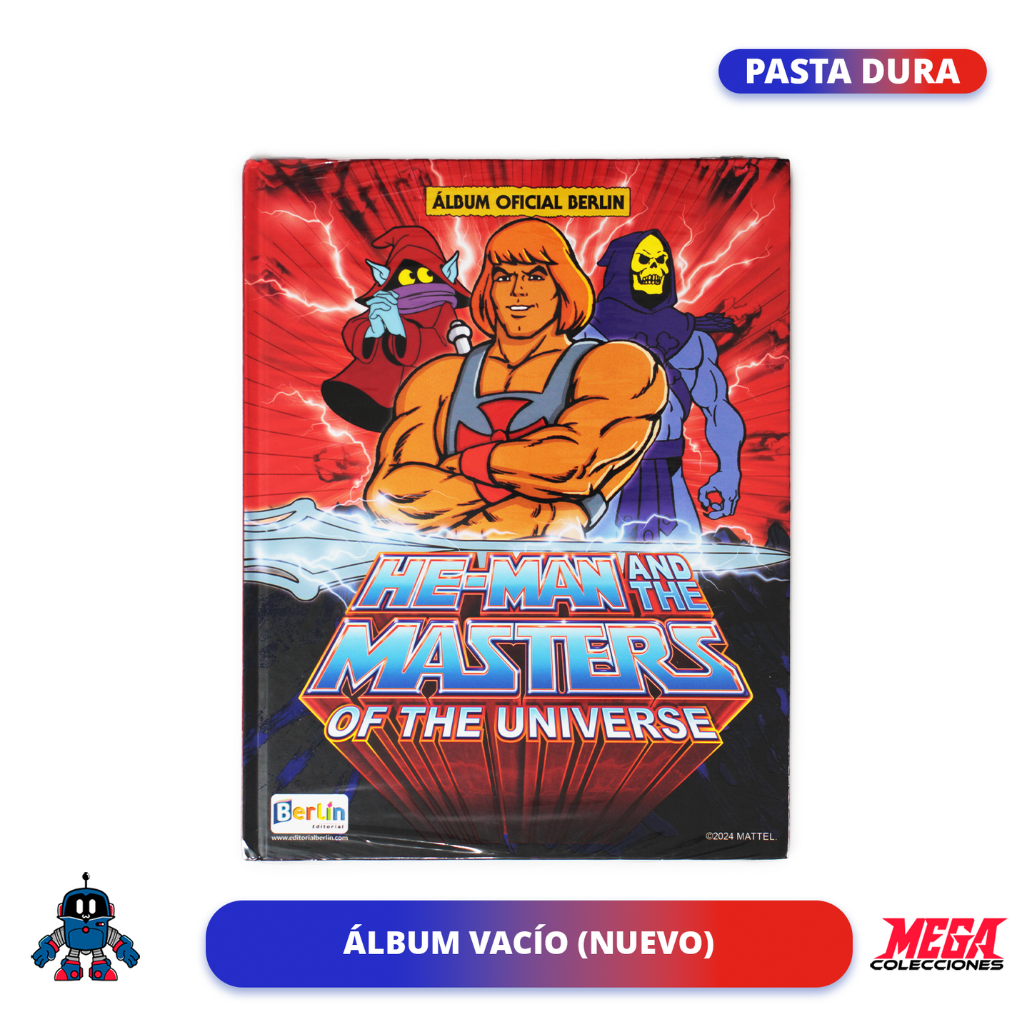 Álbum Pasta Dura He Man (Editorial Berlín) + Caja de 50 Sobres