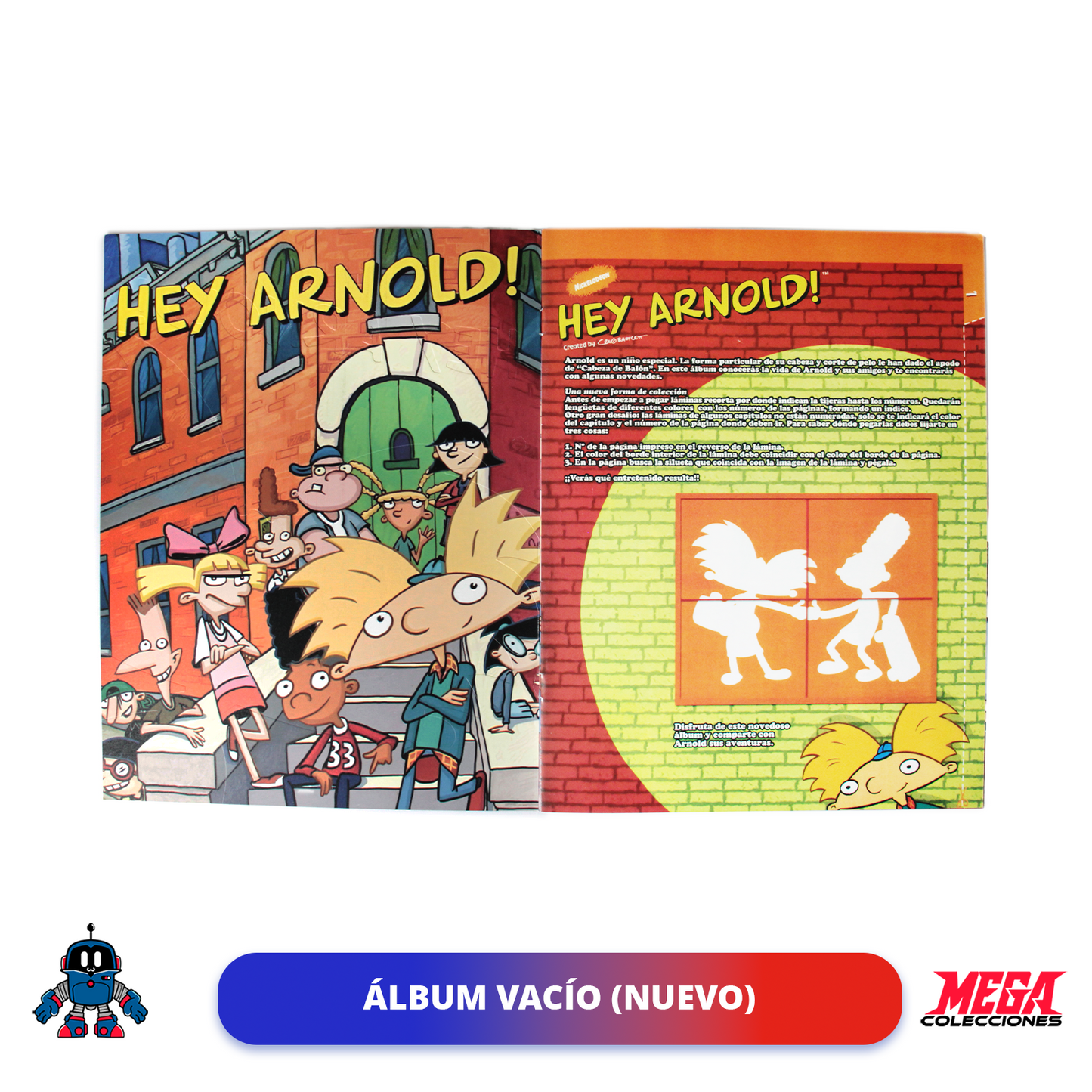 Álbum Hey Arnold (Reedición Salo) + Set completo a pegar