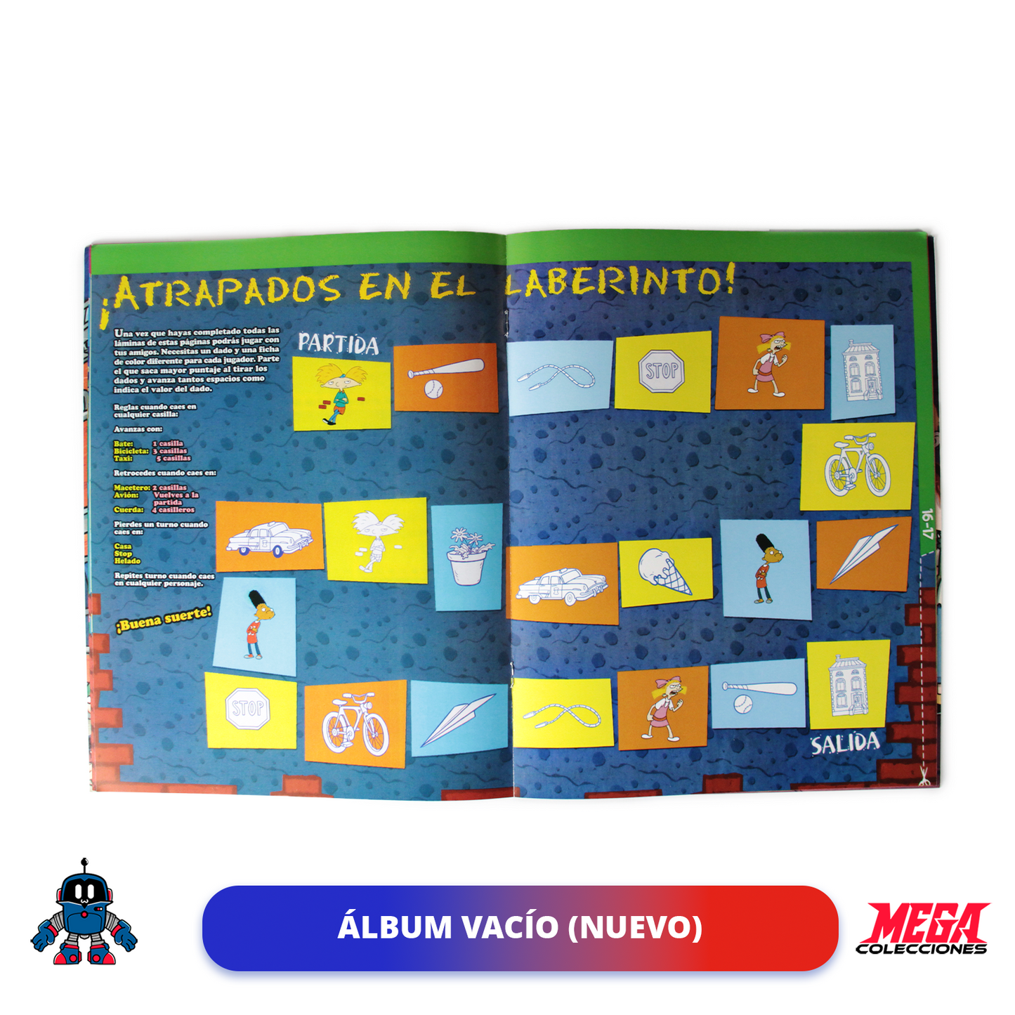 Álbum Hey Arnold (Reedición Salo) + Set completo a pegar