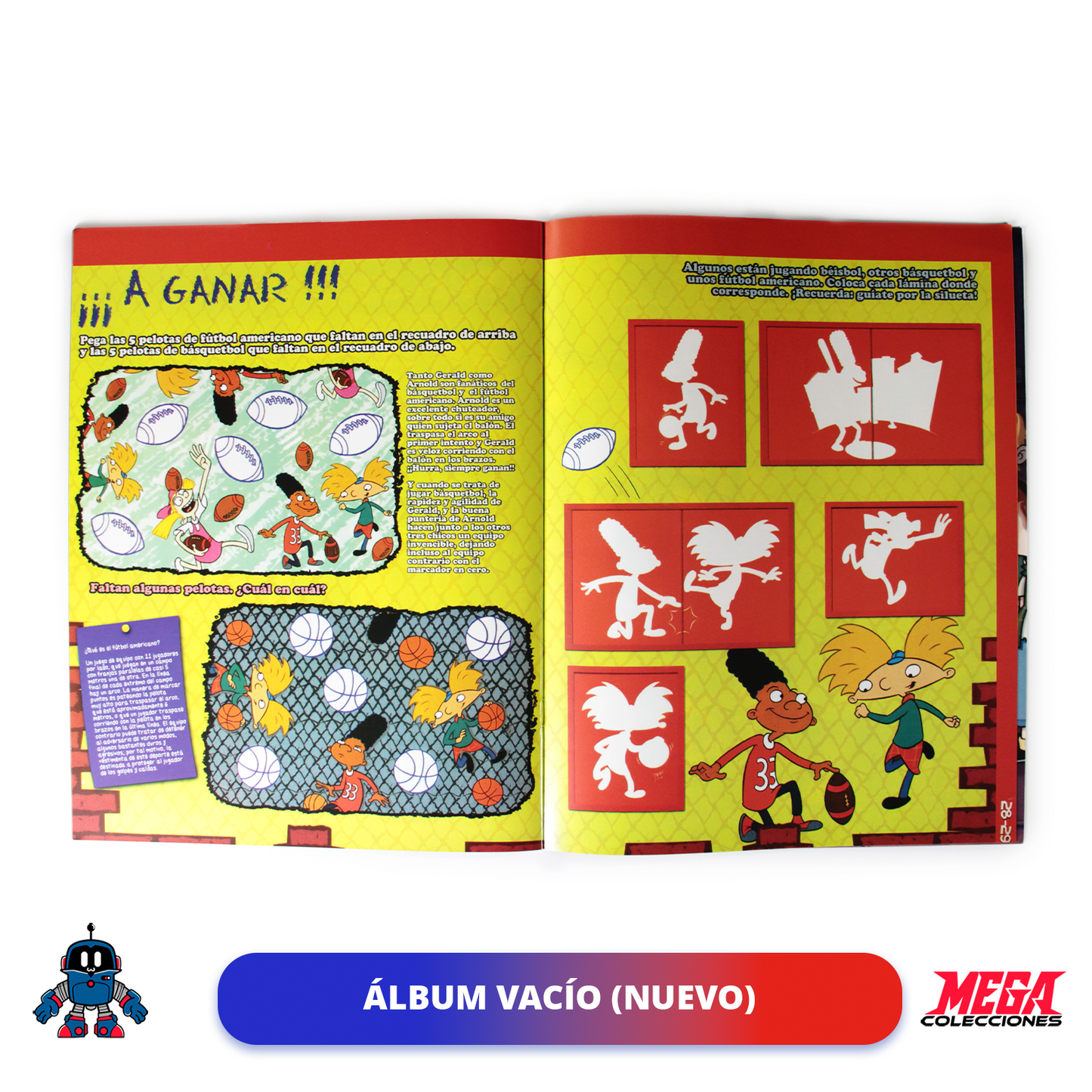 Álbum Hey Arnold (Reedición Salo) + Set completo a pegar