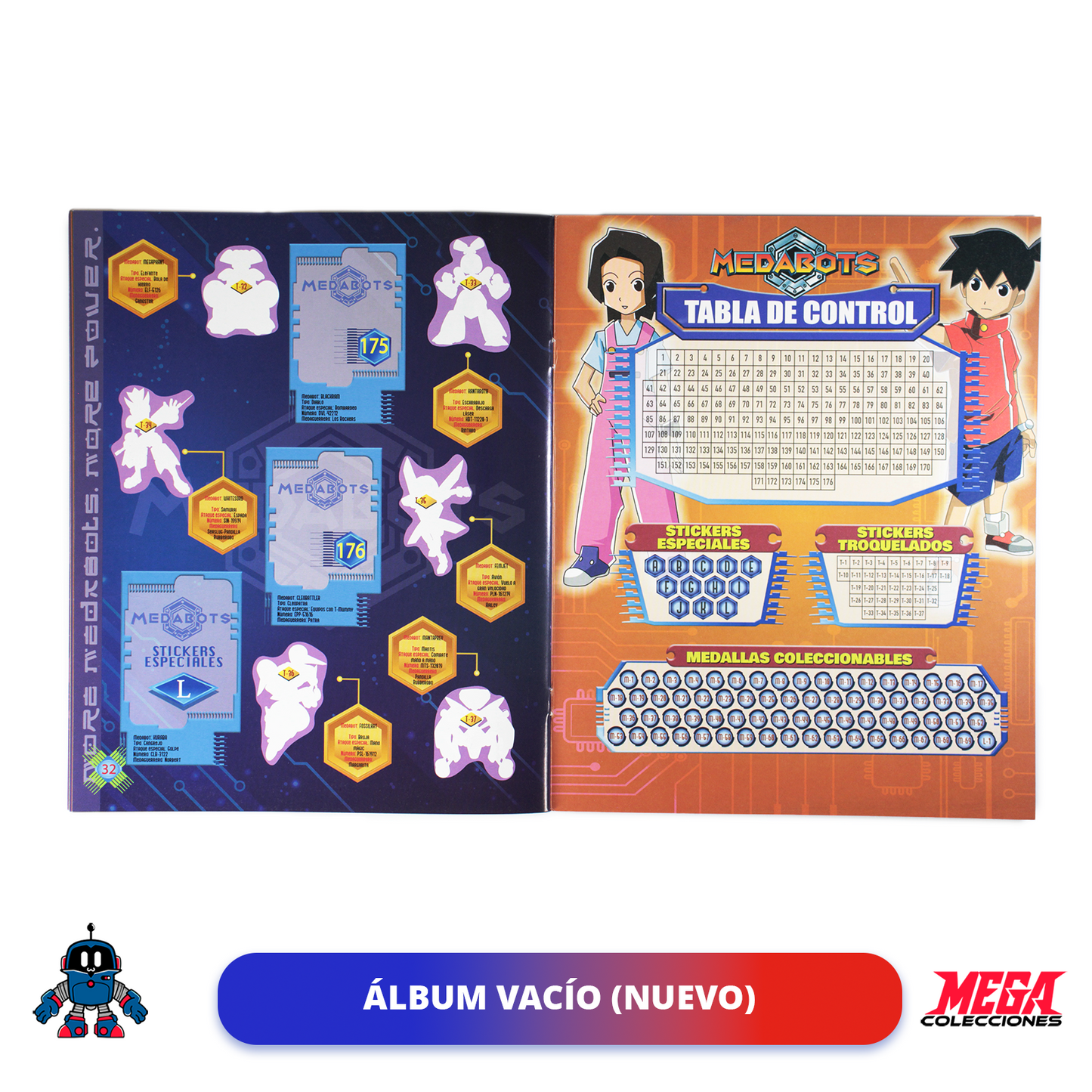 Álbum Medabots + Set completo a pegar