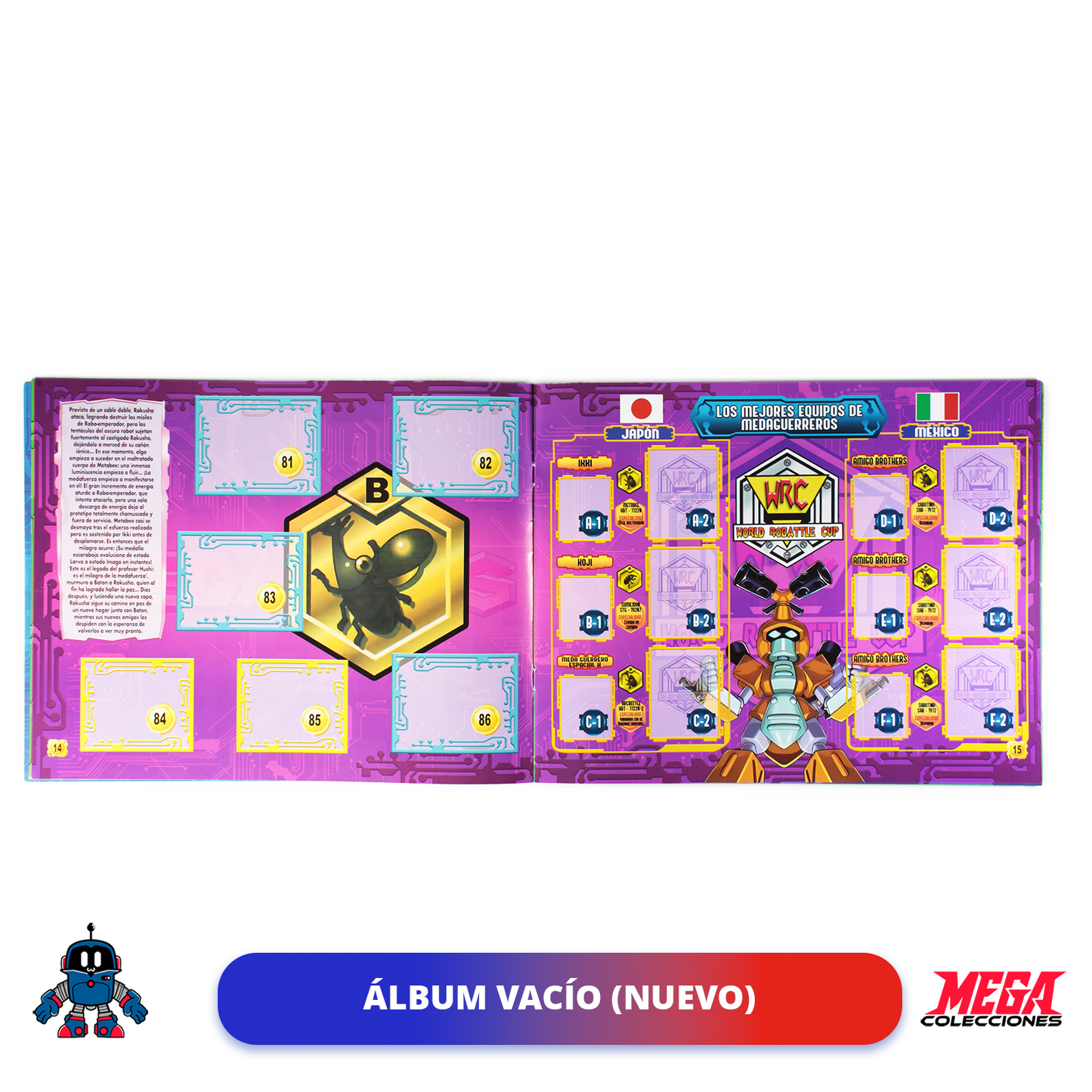 Álbum Medabots 2 + Set completo a pegar