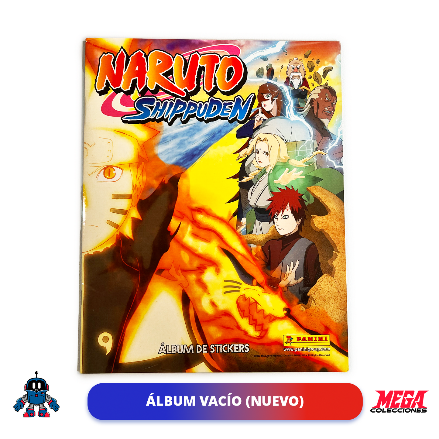 Álbum Naruto Shippuden 2022 (Panini) + Set completo de tarjetas y estampas a pegar