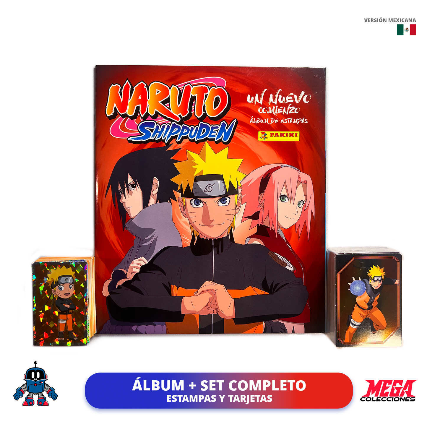 Álbum Naruto Shippuden: Un nuevo comienzo (Panini) + Set completo a pegar