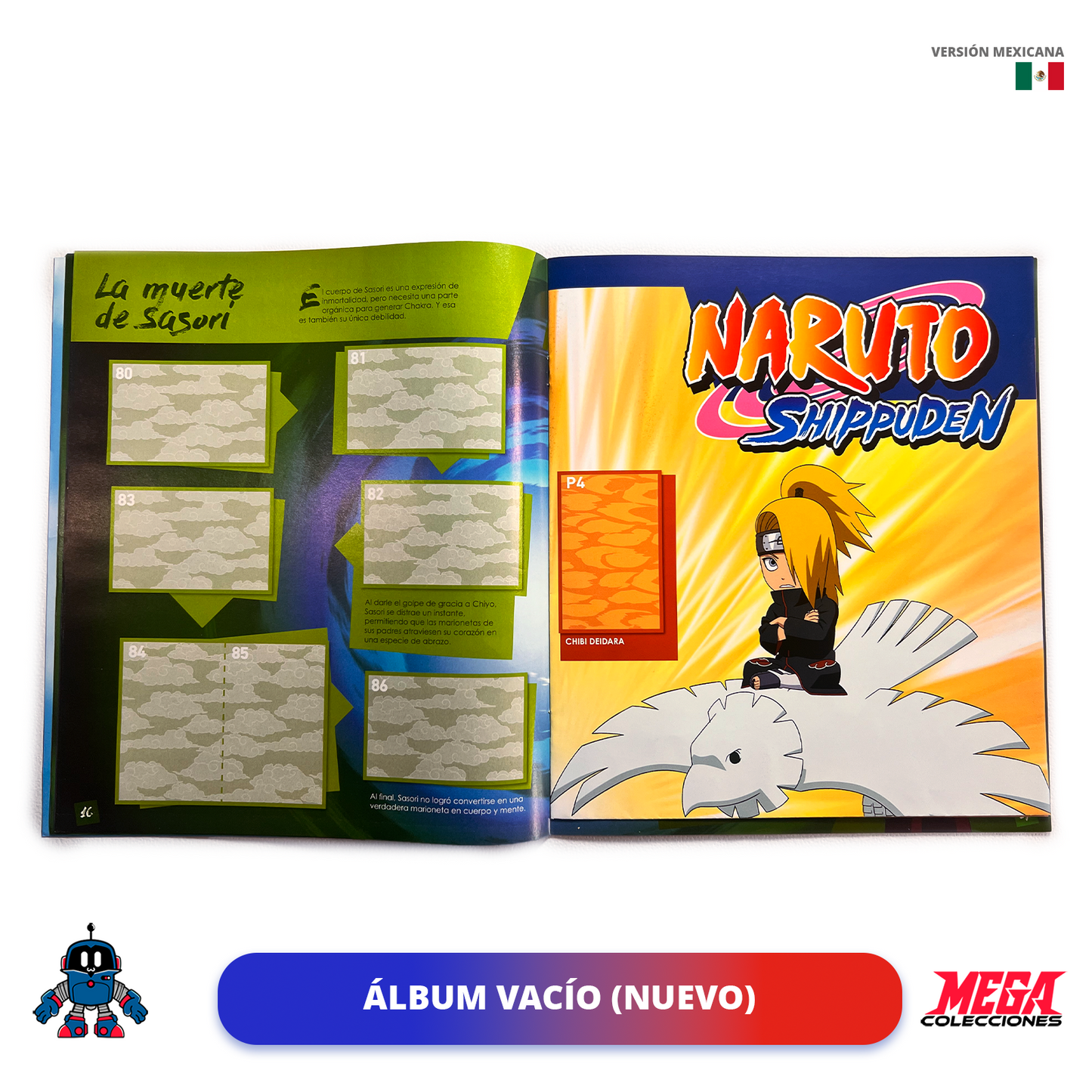 Álbum Naruto Shippuden: Un nuevo comienzo (Panini) + Set completo a pegar