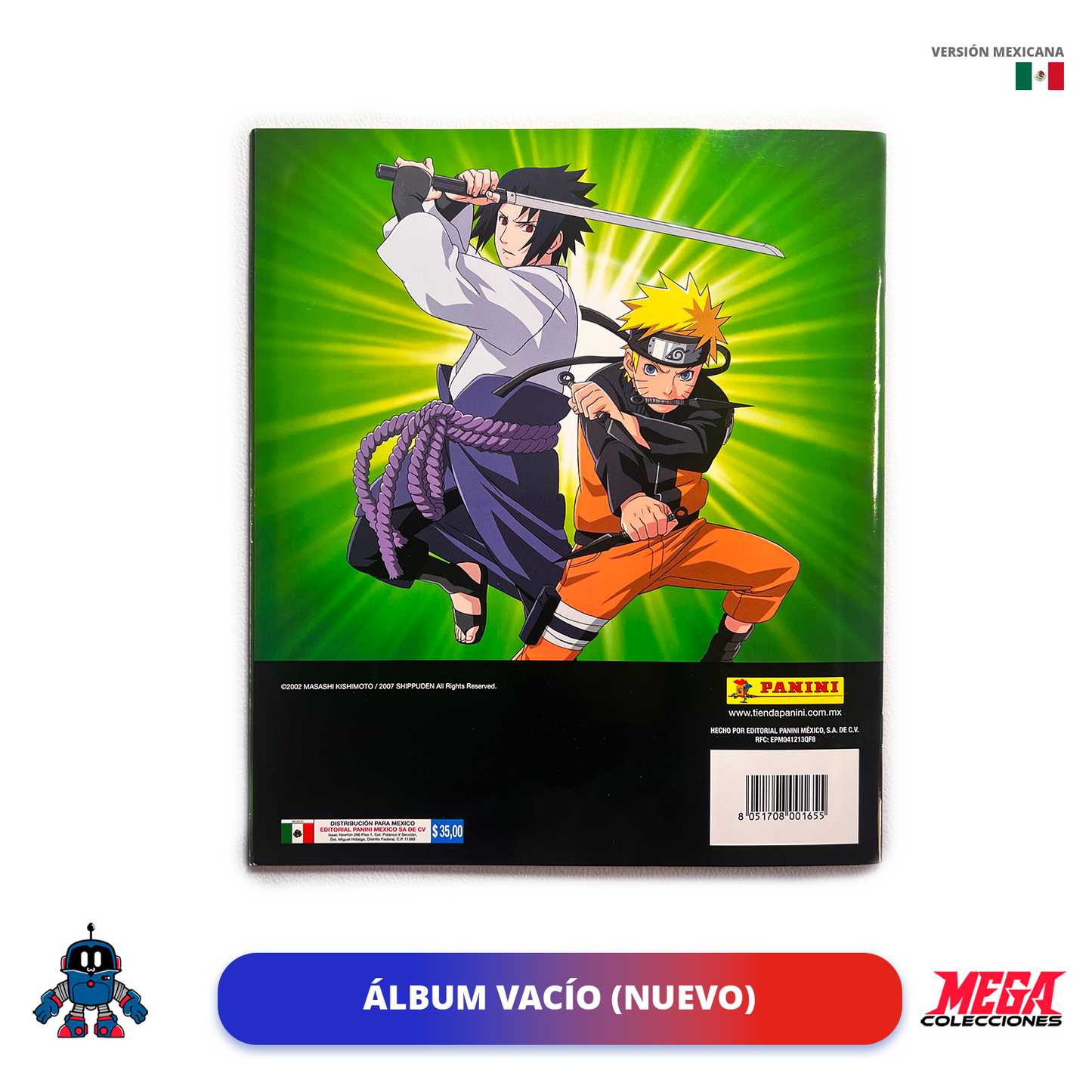 Álbum Naruto Shippuden: Un nuevo comienzo (Panini) + Set completo a pegar