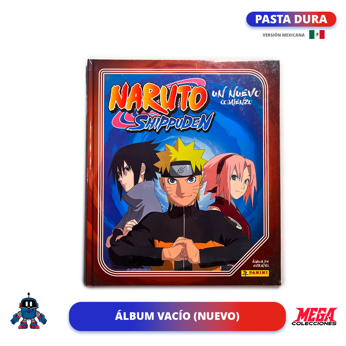 Álbum Pasta Dura Naruto Shippuden: Un nuevo comienzo (Panini) + Set completo a pegar (México)