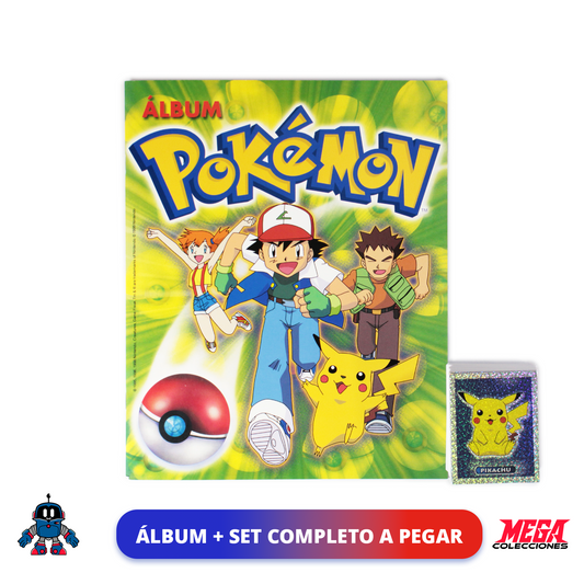 Álbum Pokémon (Reedición Navarrete) + Set completo a pegar