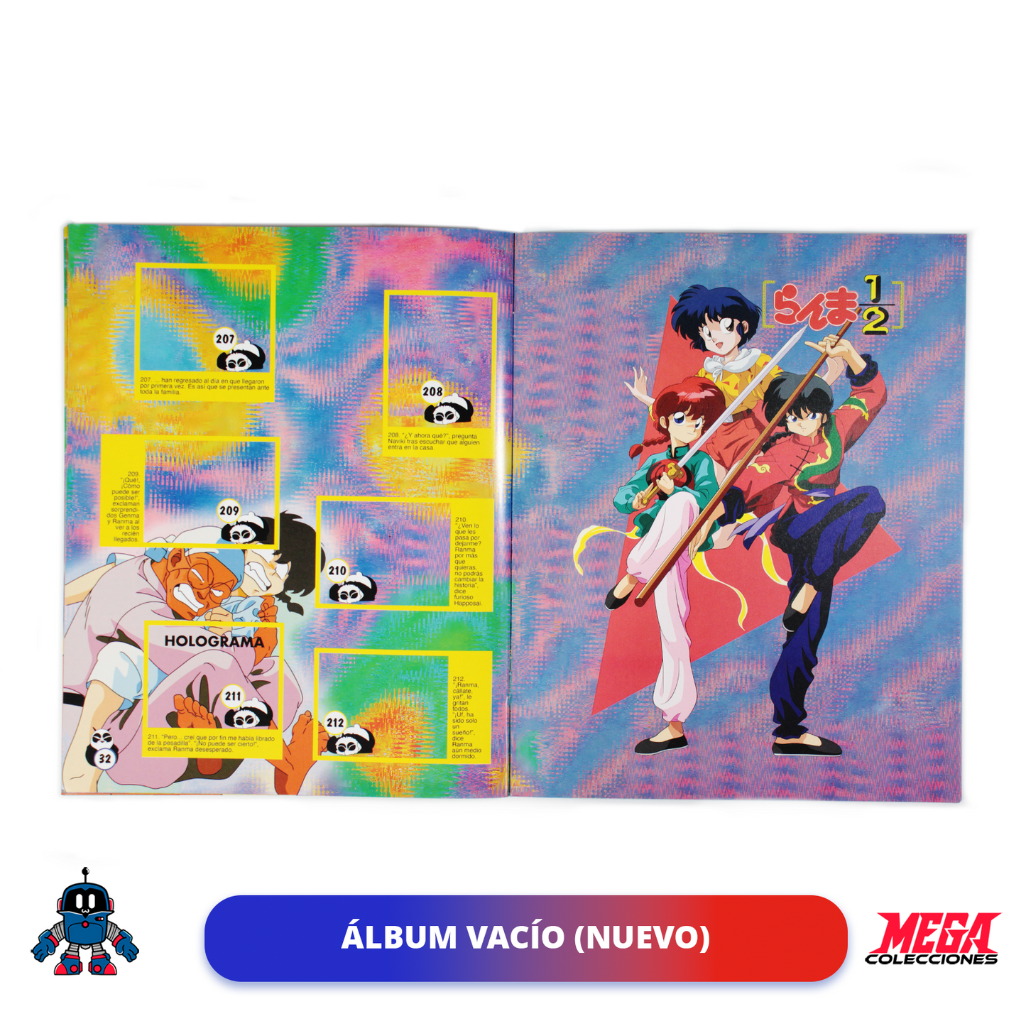 Álbum Ranma 1/2 (Reedición Navarrete) + Set completo a pegar