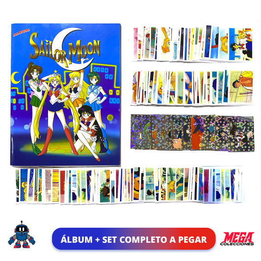 Álbum Sailormoon (Reedicion Navarrete) + Set completo a pegar