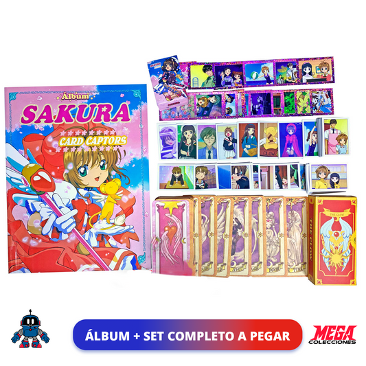 Álbum Sakura Card Captor + Set completo a pegar + 52 Cartas Clow