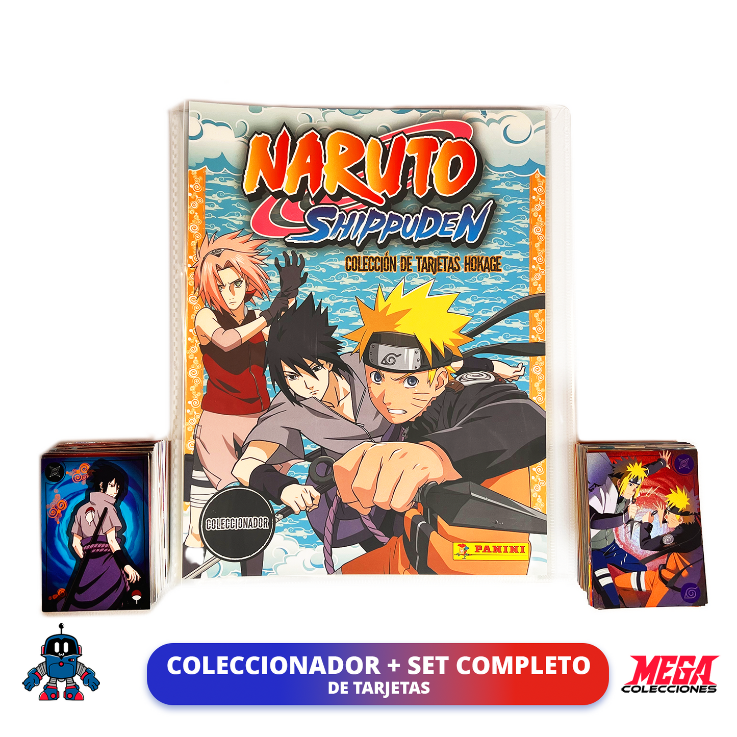 Colección Naruto Shippuden TCG (Panini) Set completo + Álbum Coleccionador