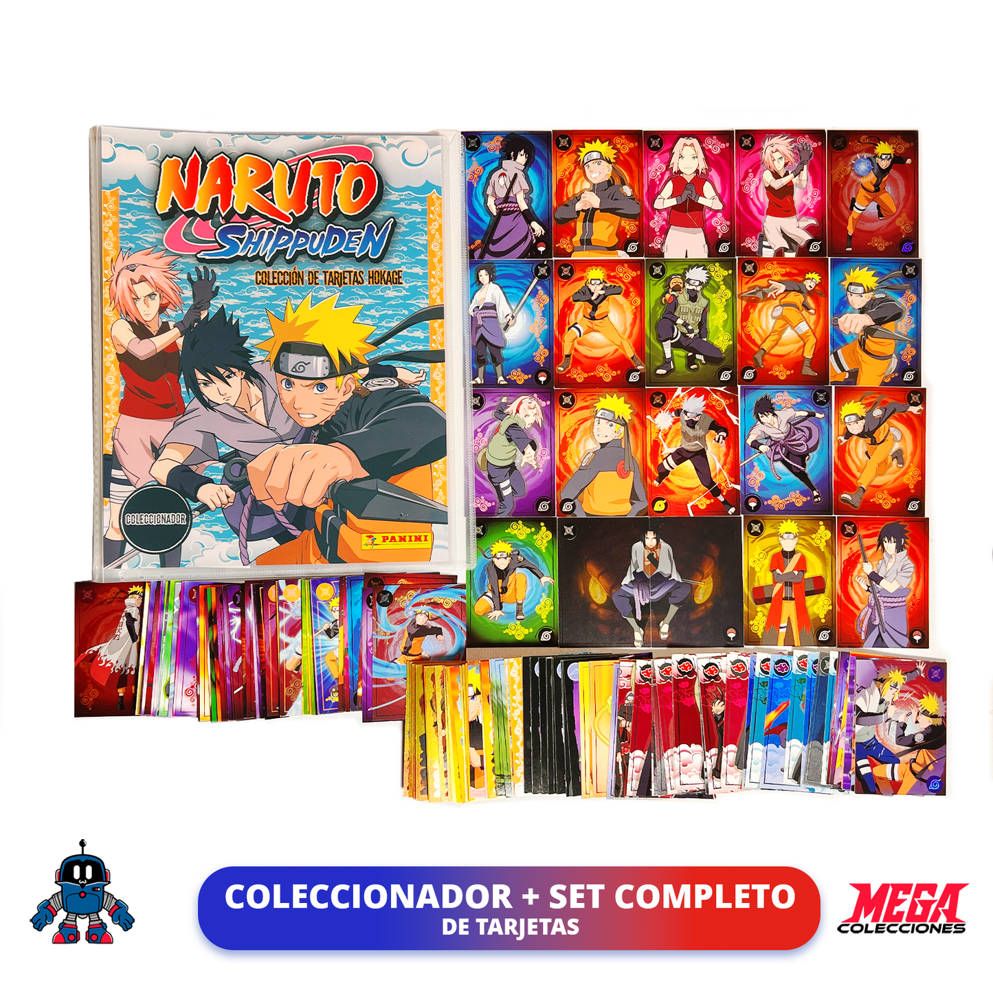 Colección Naruto Shippuden TCG (Panini) Set completo + Álbum Coleccionador