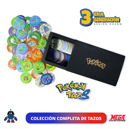 Colección Completa de Tazos de Pokémon: Región Hoenn (3era Gen.) [Internacional ver.]