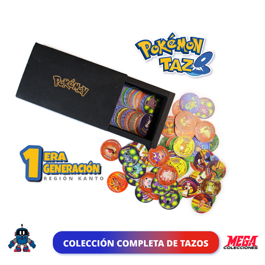 Colección Completa de Tazos de Pokémon: Región Kanto (1era Gen.) [Internacional ver.]