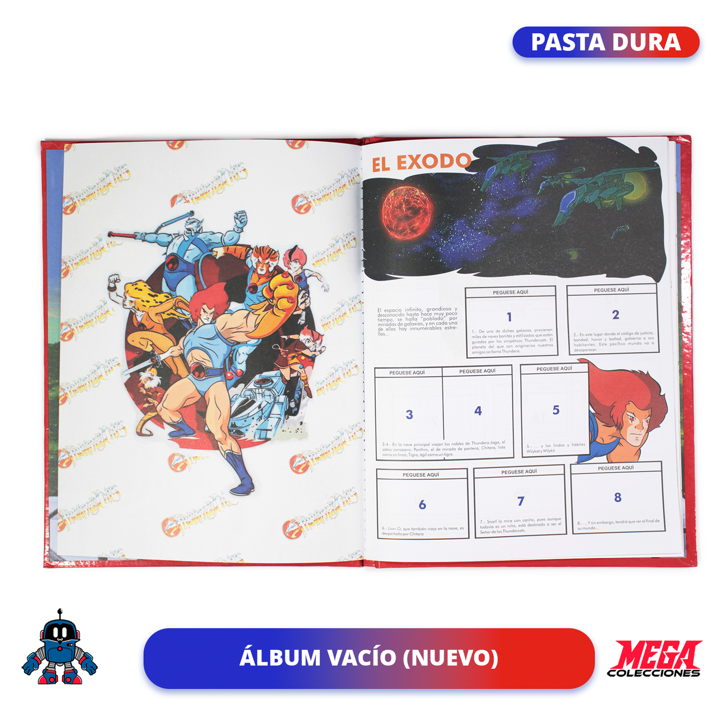 Álbum Pasta Dura Thundercats (Reedición Navarrete) + Set completo a pegar